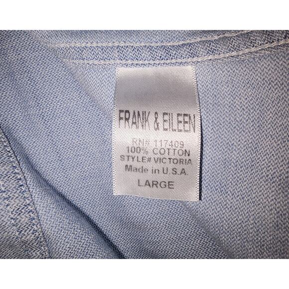 Frank & Eileen Sky Blue Button-Up Blouse - Picture 6 of 7